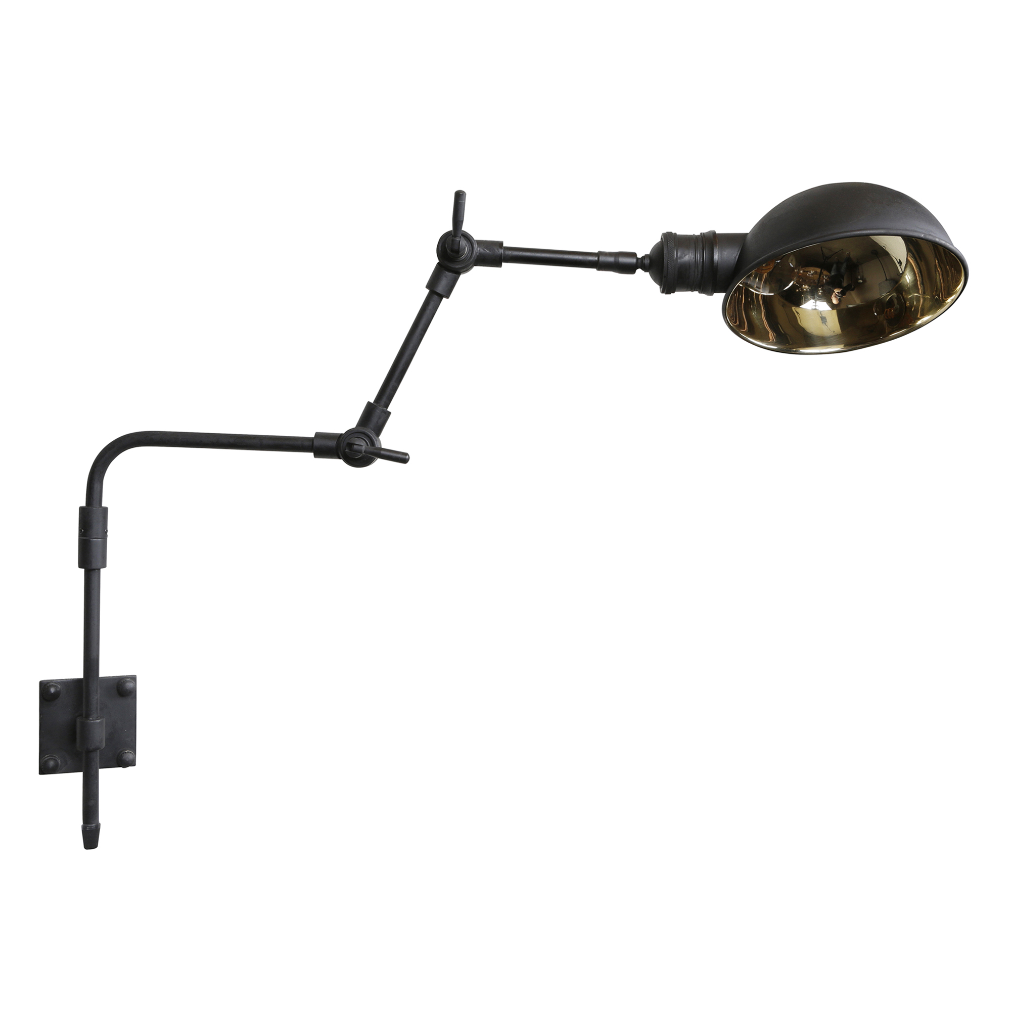 Wandlamp Adair E27 zwart